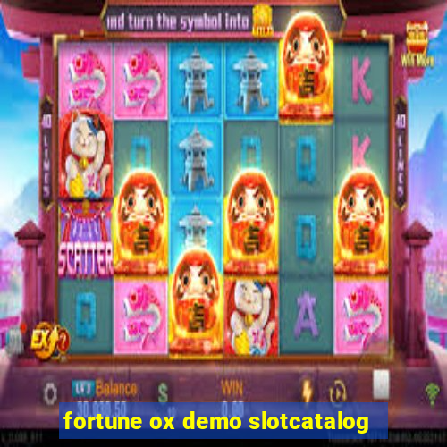 fortune ox demo slotcatalog